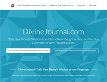 Tablet Screenshot of divinejournal.com